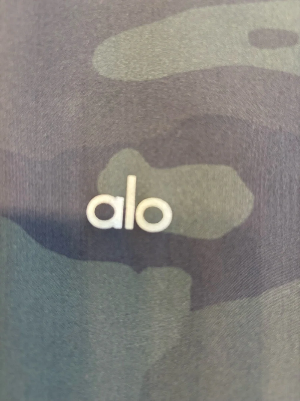 Alo Yoga High Waist Full Length Leggings XS Green Camo Performance EUC